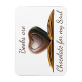 Chocolade en Boek Lover's Magnet Magneet (Verticaal)