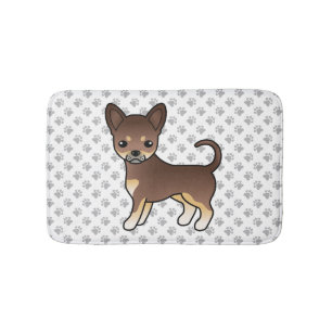 Chocolade En Bruine Egale Vacht Chihuahua Hond & P Badmat