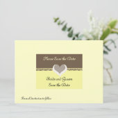 Chocolade en Buttercrème sparen de datum Uitnodige Save The Date (Staand voorkant)