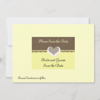 Chocolade en Buttercrème sparen de datum Uitnodige Save The Date