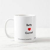 Chocolade en Caramel Love Koffiemok (Links)