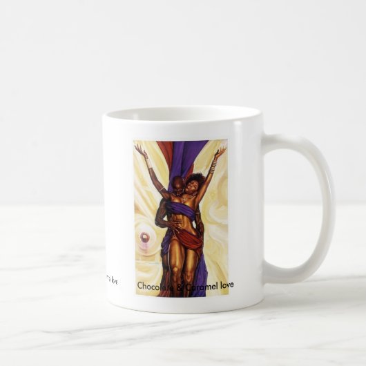 Chocolade en Caramel Love Koffiemok (Rechts)