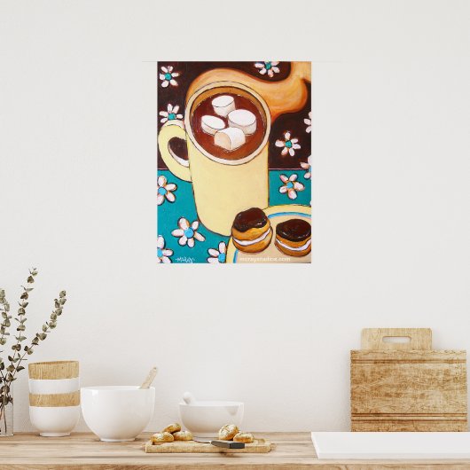 "Chocolade en chocolade" Poster (Keuken)
