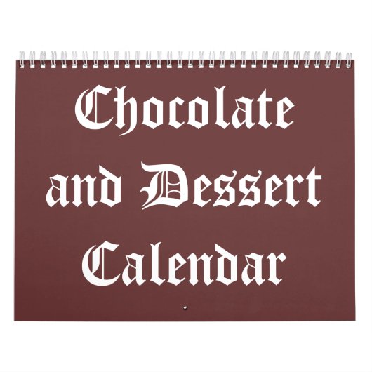 Chocolade en Dessert Kalender 20XX (Hoes)