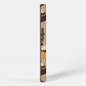 Chocolade en gebak patroon 3 iPhone hoesje (Rechterkant)