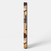 Chocolade en gebak patroon 3 iPhone hoesje (Linkerkant)