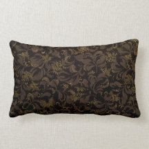 Chocolade en Gold Floral Damask Pattern