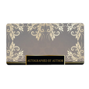 Chocolade en goud etiket