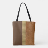 Chocolade en goud tote bag (Achterkant)