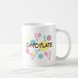 Chocolade en hart koffiemok