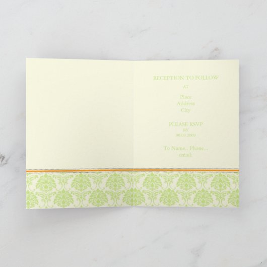 Chocolade en huwelijkskaarten (Binnen)