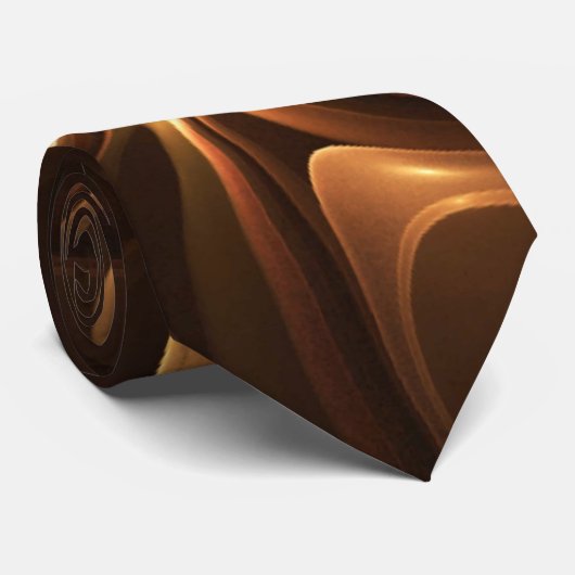 Chocolade en karamel stropdas (Opgerold)