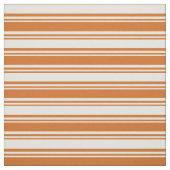 Chocolade en lichtgele lijnen stof (Swatch)