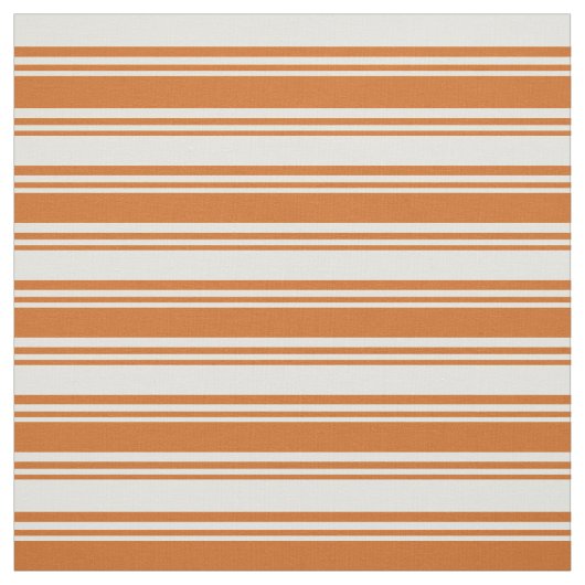Chocolade en lichtgele lijnen stof (Swatch)