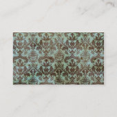 Chocolade en Mint- behangpapier Visitekaartje (Achterkant)