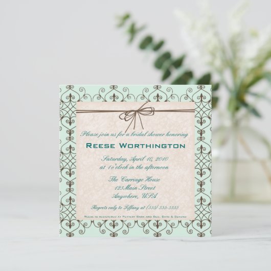 Chocolade en Mint Vrijgezellenfeest Kaart (Staand voorkant)