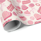 Chocolade- en pasteipatroon 2 cadeaupapier (Rol Hoek)