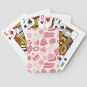 Chocolade- en pasteipatroon 2 speelkaarten (Achterkant)