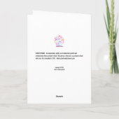 Chocolade en pindakaas, gaan hand in hand kaart (Achterkant)