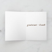 Chocolade en pindakaas, gaan hand in hand kaart (Binnen)