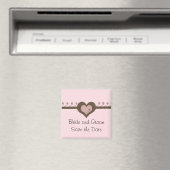 Chocolade en Roze Bewaar de Datum Magneet (Insitu (Vaatwasser))