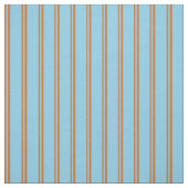 Chocolade en Sky Blue Stripes/Lines Pattern Stof (Swatch)