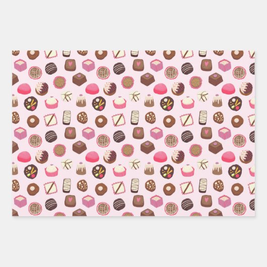 Chocolade en Snoep Inpakpapier Vel (Voorkant 3)