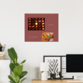CHOCOLADE EN SNOEP KUNSTPOSTER POSTER (Thuiskantoor)