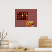 CHOCOLADE EN SNOEP KUNSTPOSTER POSTER (Keuken)