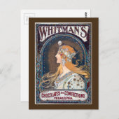 Chocolade en suikerklontjes briefkaart (Voorkant / Achterkant)