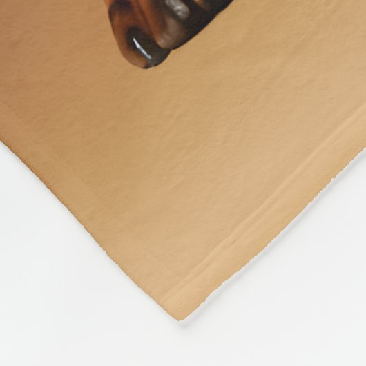 Chocolade en Tan Dachshund Dog Fleece Deken (Hoek)