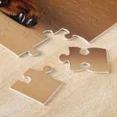 Chocolade en Tan Dachshund Dog Legpuzzel (Zijkant)