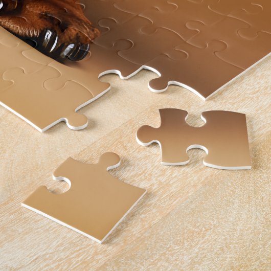 Chocolade en Tan Dachshund Dog Legpuzzel (Zijkant)