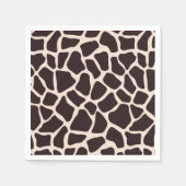 Chocolade en Tan-Giraffe Servetten (Voorkant)
