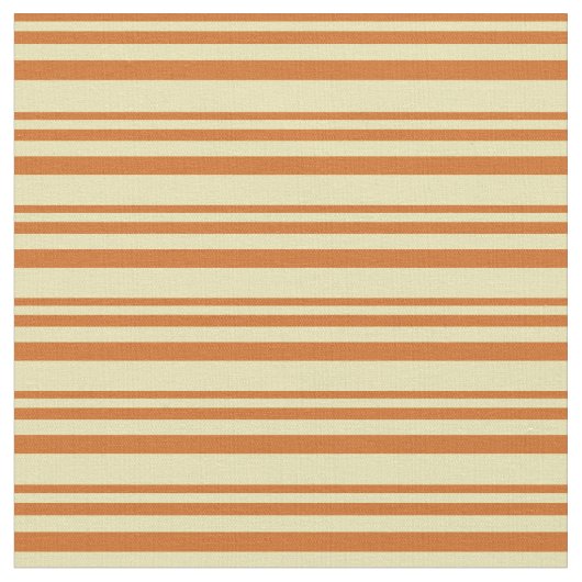 Chocolade en Tan Stripes Stof (Close Up)