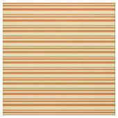Chocolade en Tan Stripes Stof (Swatch)