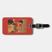 Chocolade en Tea Co moeder en dochter Bagagelabel (Voorkant horizontaal)