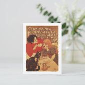 Chocolade en Tea Co moeder en dochter Briefkaart (Staand voorkant)