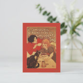 Chocolade en Tea Co moeder en dochter Briefkaart (Staand voorkant)