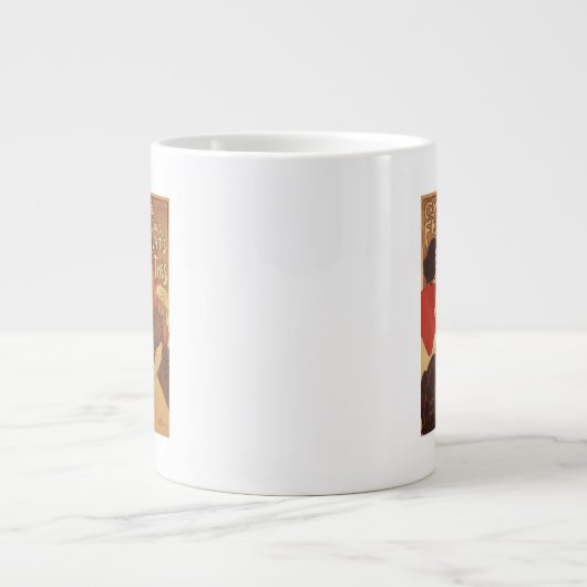 Chocolade en Tea Co moeder en dochter Grote Koffiekop (Voorkant)