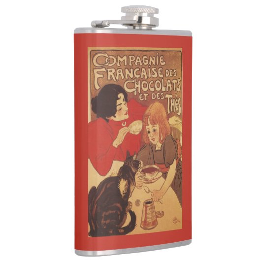 Chocolade en Tea Co moeder en dochter Heupfles (Rechts)