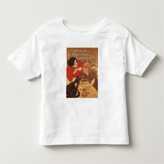 Chocolade en Tea Co moeder en dochter Kinder Shirts (Voorkant)