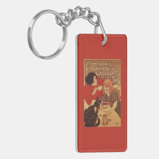 Chocolade en Tea Co moeder en dochter Sleutelhanger (Voorkant Links)