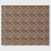 Chocolade en truffels cadeaupapier (Vlak)