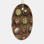 Chocolade en truffels keramisch ornament (Rechts)
