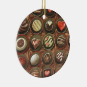 Chocolade en truffels keramisch ornament (Rechts)