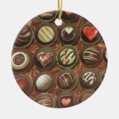 Chocolade en truffels keramisch ornament (Voorkant)