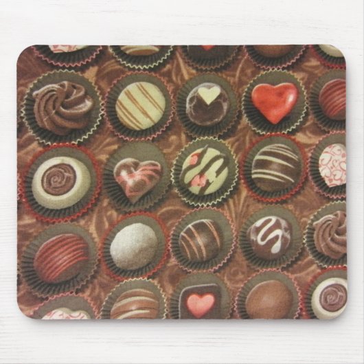 Chocolade en truffels muismat (Voorkant)