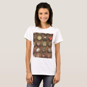 Chocolade en truffels t-shirt (Voorkant volledig)