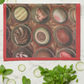 Chocolade en truffels theedoek (Gevouwen)